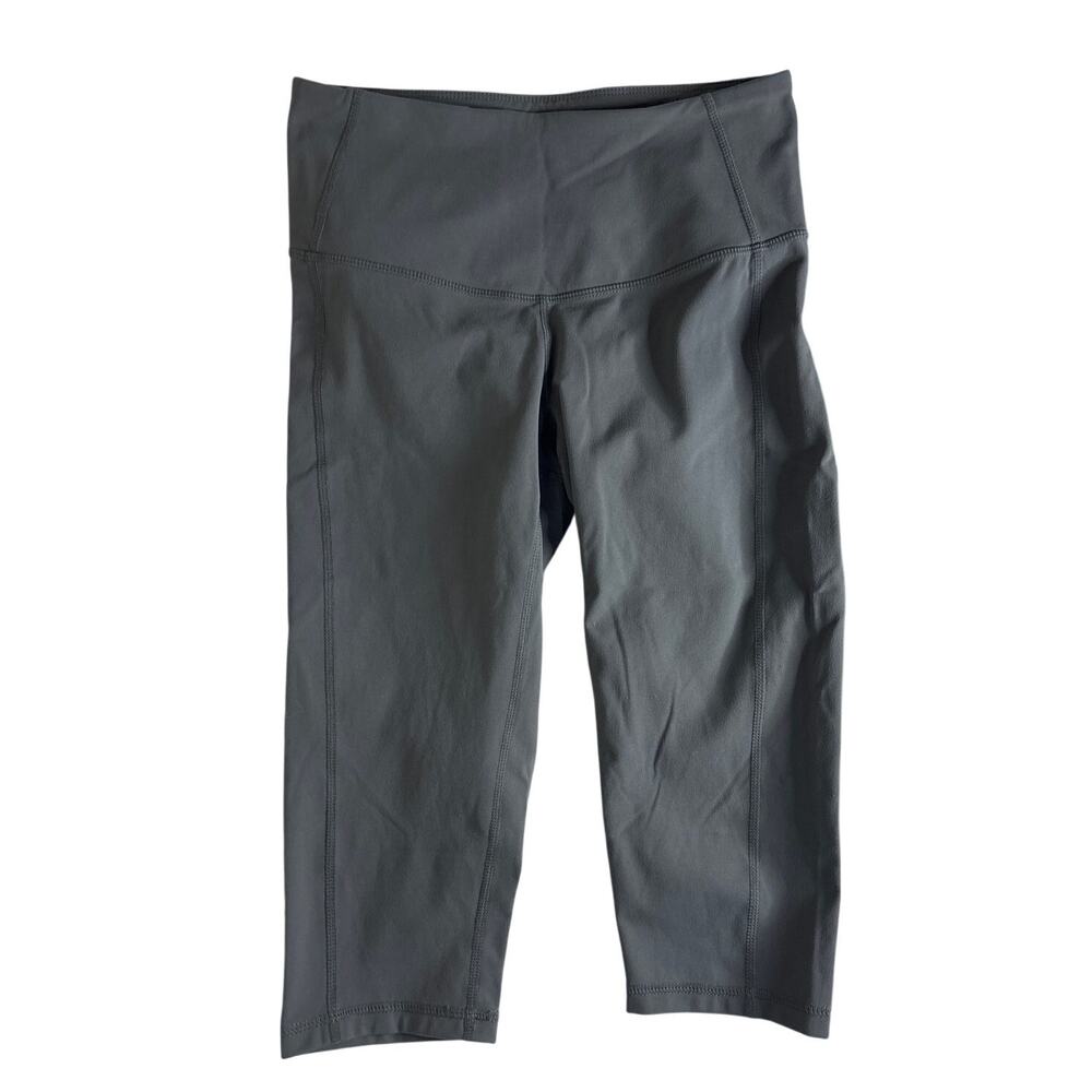Z by Zella Dusty Dark Green Crop Leggings Long Shorts Women’s Small